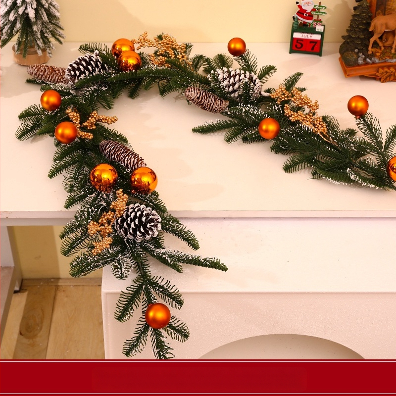 2025 noi decorațiuni de Crăciun, ornamente din ratan, agățat pe ușă, fundal, recuzită de perete, coroană, pandantiv, aspect scenă de activitate