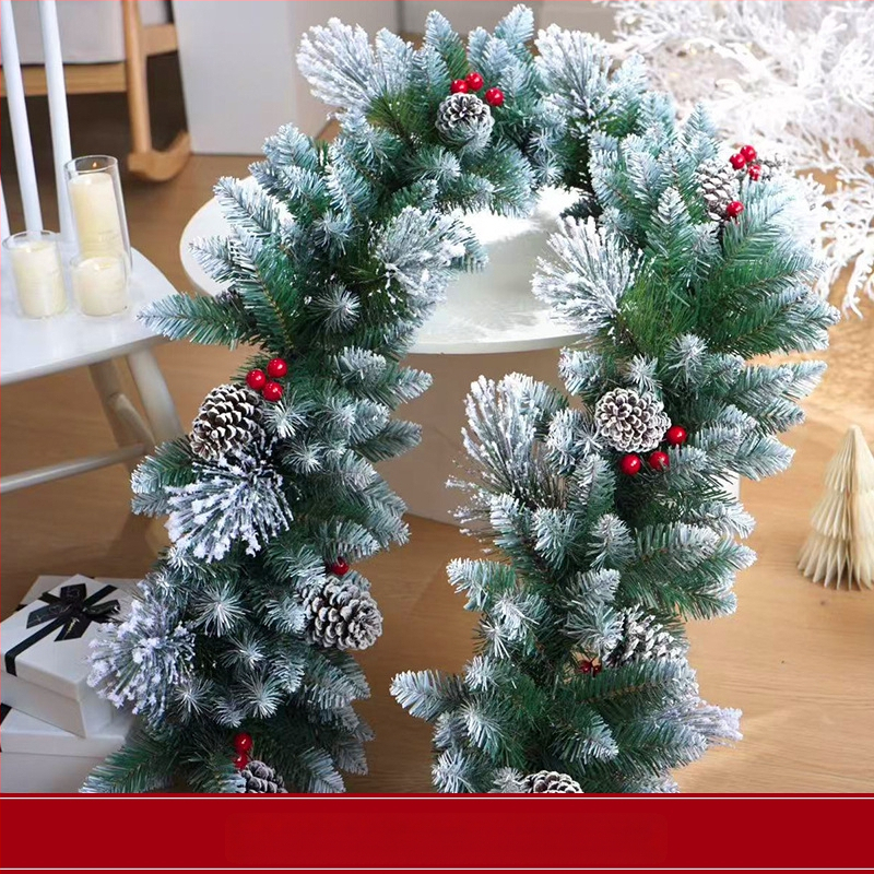 2025 noi decorațiuni de Crăciun, ornamente din ratan, agățat pe ușă, fundal, recuzită de perete, coroană, pandantiv, aspect scenă de activitate