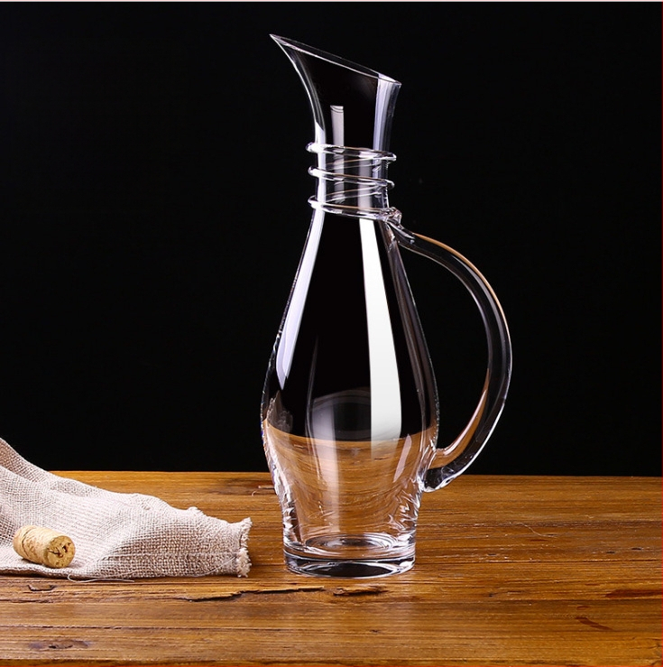 Švino neturintis krištolo raudonojo vyno dekanteris, kūrybinis stiklo pilstytojas, greito vyno spirito vyno rinkinys, raudonojo vyno taurė