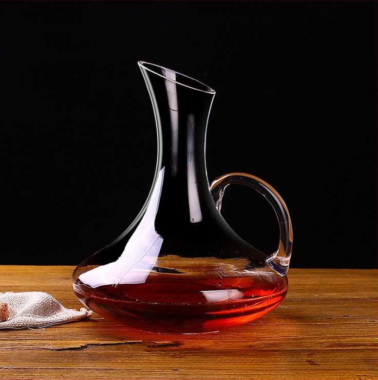 Švino neturintis krištolo raudonojo vyno dekanteris, kūrybinis stiklo pilstytojas, greito vyno spirito vyno rinkinys, raudonojo vyno taurė