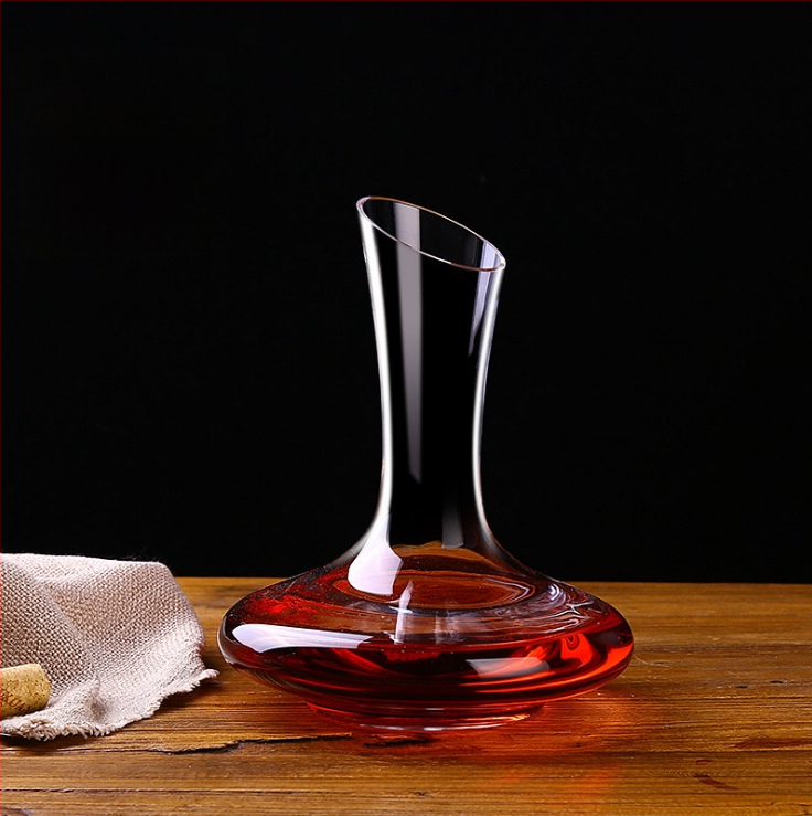 Švino neturintis krištolo raudonojo vyno dekanteris, kūrybinis stiklo pilstytojas, greito vyno spirito vyno rinkinys, raudonojo vyno taurė