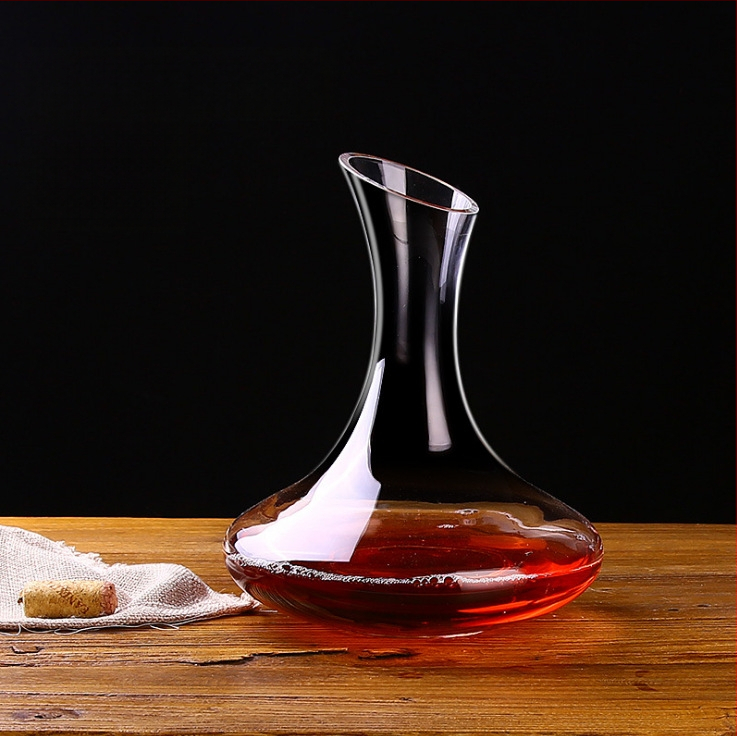 Švino neturintis krištolo raudonojo vyno dekanteris, kūrybinis stiklo pilstytojas, greito vyno spirito vyno rinkinys, raudonojo vyno taurė