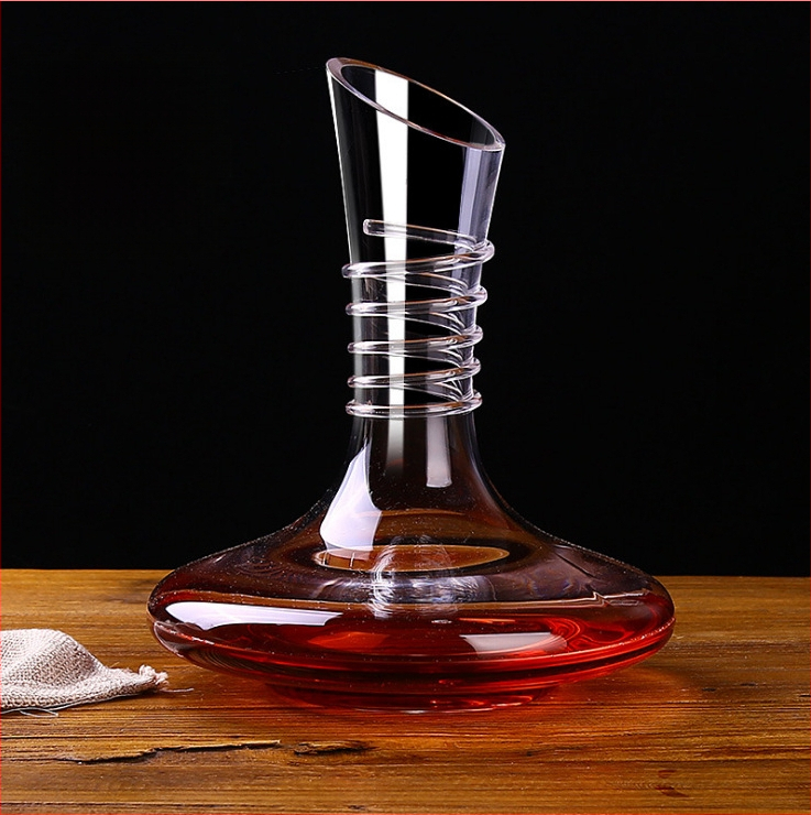 Švino neturintis krištolo raudonojo vyno dekanteris, kūrybinis stiklo pilstytojas, greito vyno spirito vyno rinkinys, raudonojo vyno taurė
