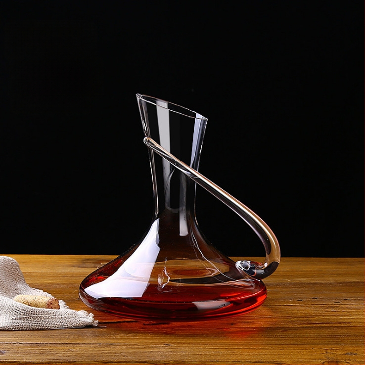 Švino neturintis krištolo raudonojo vyno dekanteris, kūrybinis stiklo pilstytojas, greito vyno spirito vyno rinkinys, raudonojo vyno taurė