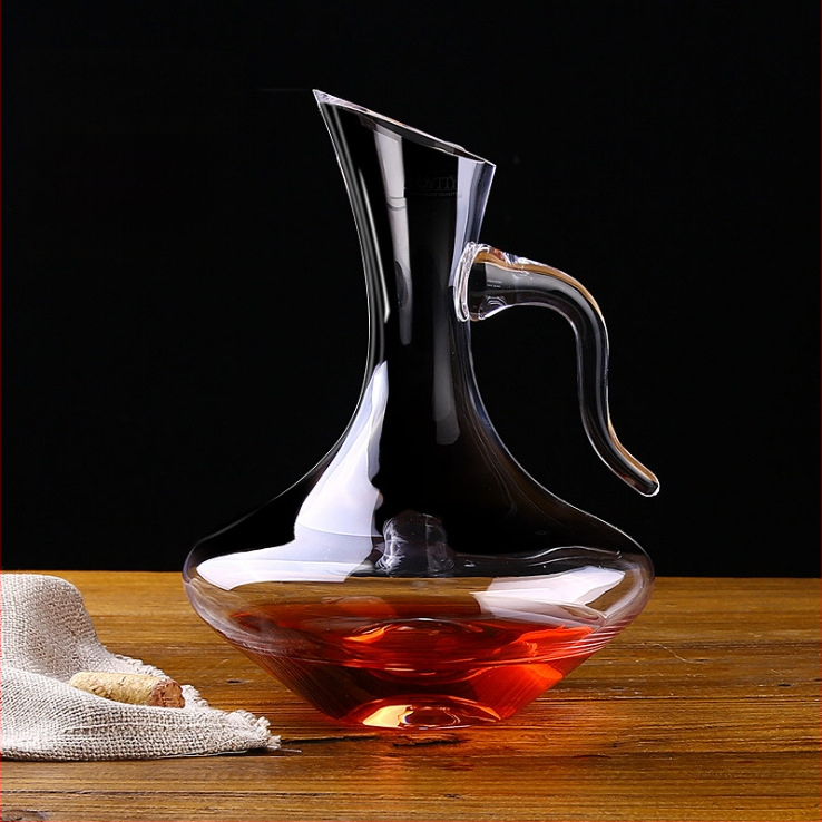 Švino neturintis krištolo raudonojo vyno dekanteris, kūrybinis stiklo pilstytojas, greito vyno spirito vyno rinkinys, raudonojo vyno taurė