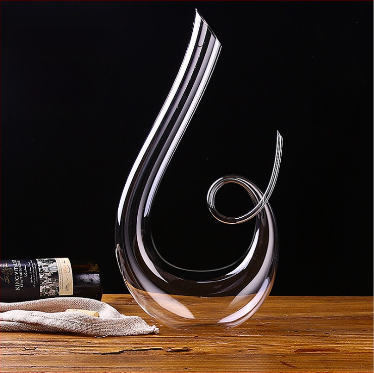 Švino neturintis krištolo raudonojo vyno dekanteris, kūrybinis stiklo pilstytojas, greito vyno spirito vyno rinkinys, raudonojo vyno taurė