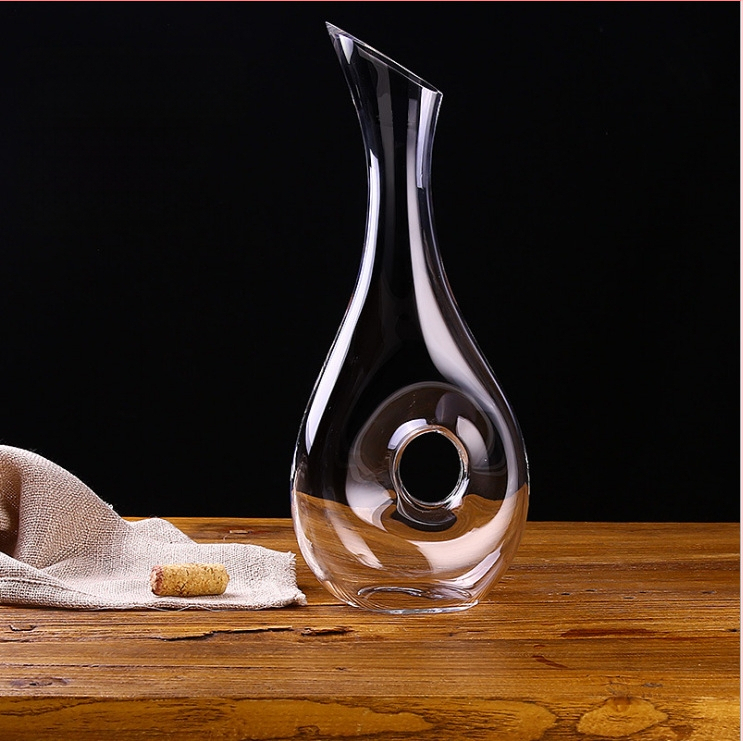 Švino neturintis krištolo raudonojo vyno dekanteris, kūrybinis stiklo pilstytojas, greito vyno spirito vyno rinkinys, raudonojo vyno taurė