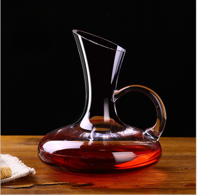 Švino neturintis krištolo raudonojo vyno dekanteris, kūrybinis stiklo pilstytojas, greito vyno spirito vyno rinkinys, raudonojo vyno taurė