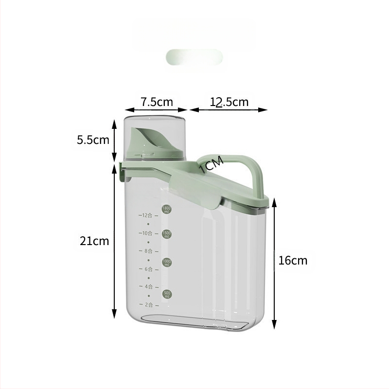 Nedvességálló, hordozható, lezárt üveges gabonapehely üveg konyhai tárolódoboz átlátszó kisállateledel rizsvödör tea tárolóedény