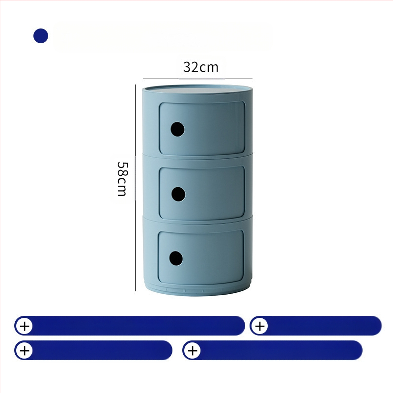 Nordic Ins Internet Celebrity ümar öökapp moodne minimalistlik plastmassist hoiukapp elutoa hoiukapp mitmekihiline väike külgkapp