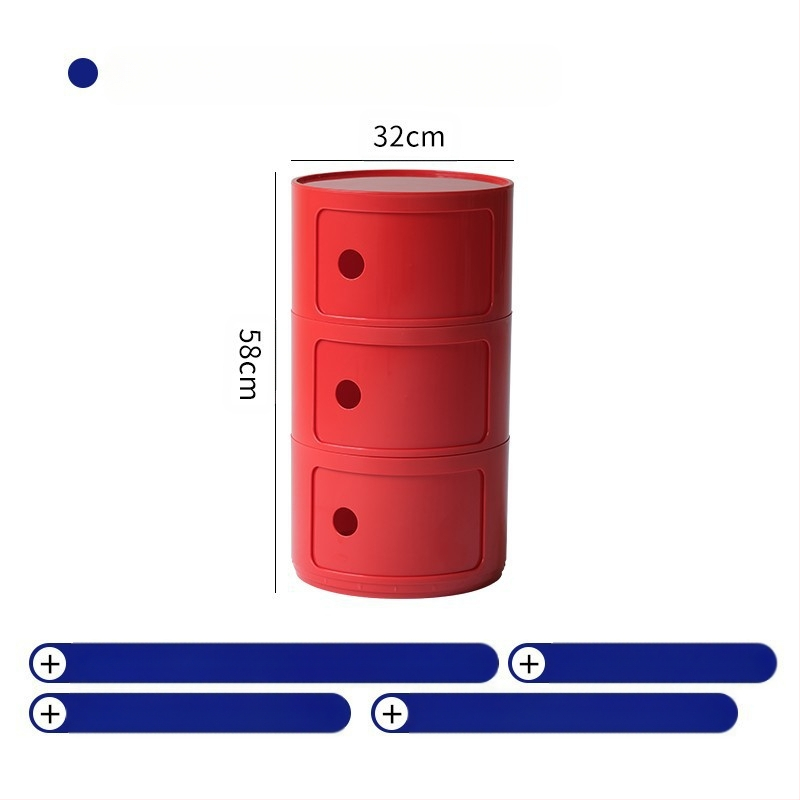 Nordic Ins Internet Celebrity ümar öökapp moodne minimalistlik plastmassist hoiukapp elutoa hoiukapp mitmekihiline väike külgkapp