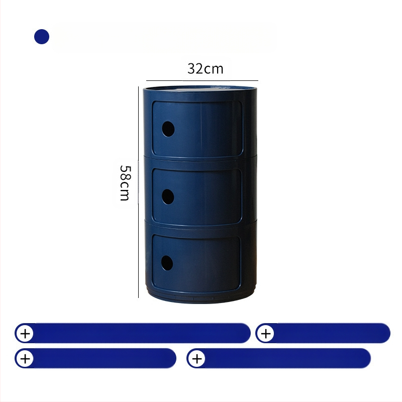 Nordic Ins Internet Celebrity ümar öökapp moodne minimalistlik plastmassist hoiukapp elutoa hoiukapp mitmekihiline väike külgkapp