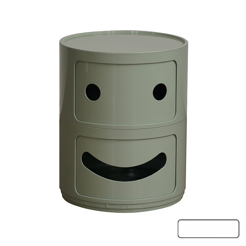 Nordic Ins Internet Celebrity ümar öökapp moodne minimalistlik plastmassist hoiukapp elutoa hoiukapp mitmekihiline väike külgkapp