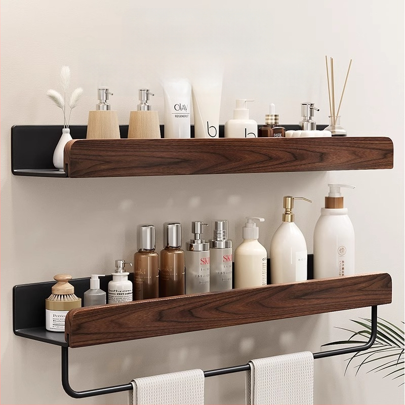 Kreminio stiliaus rąstinė tualeto laikymo lentyna, praplatinta be perforatoriaus, tualeto, vonios kambario, praustuvo laikymo lentyna