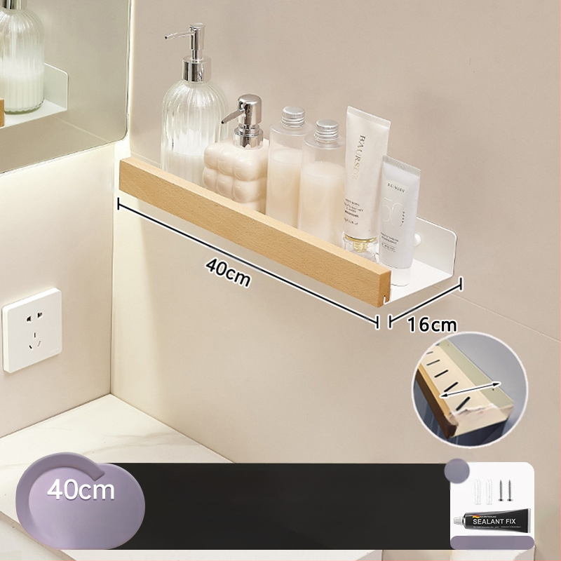 Kreminio stiliaus rąstinė tualeto laikymo lentyna, praplatinta be perforatoriaus, tualeto, vonios kambario, praustuvo laikymo lentyna