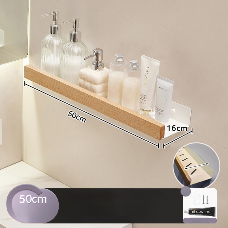 Kreminio stiliaus rąstinė tualeto laikymo lentyna, praplatinta be perforatoriaus, tualeto, vonios kambario, praustuvo laikymo lentyna