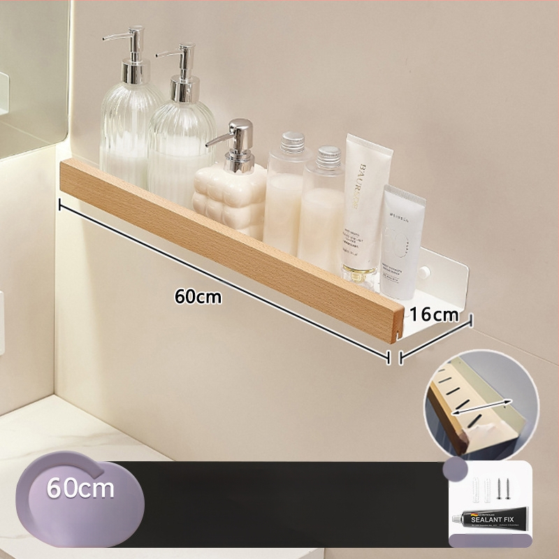 Kreminio stiliaus rąstinė tualeto laikymo lentyna, praplatinta be perforatoriaus, tualeto, vonios kambario, praustuvo laikymo lentyna