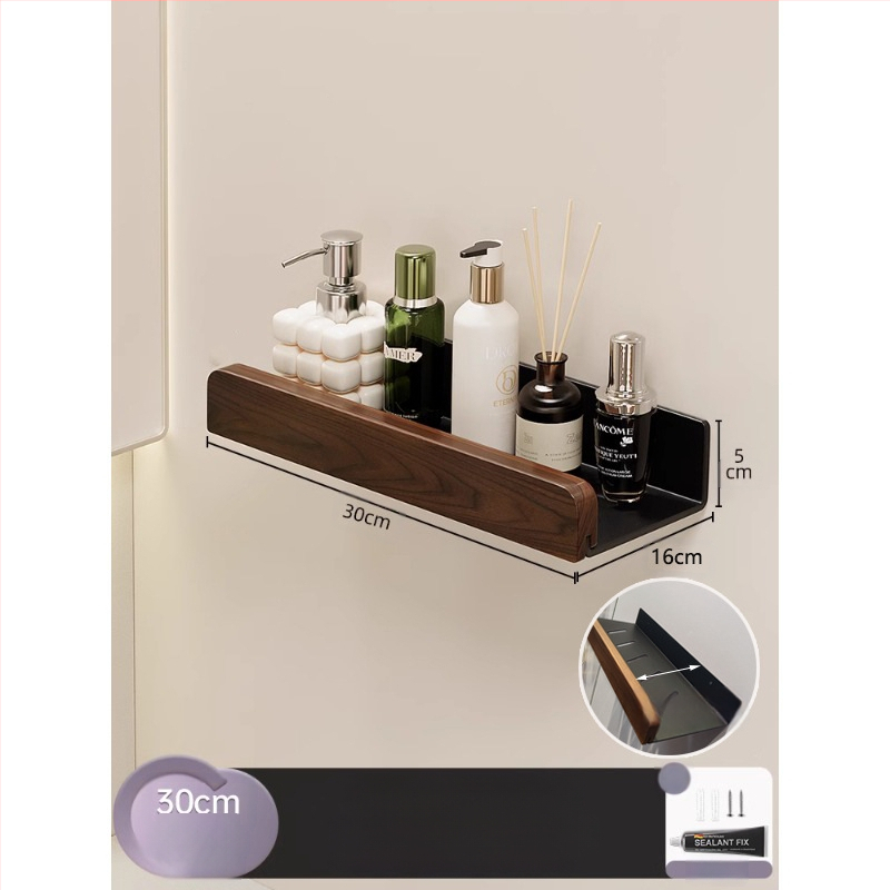 Kreminio stiliaus rąstinė tualeto laikymo lentyna, praplatinta be perforatoriaus, tualeto, vonios kambario, praustuvo laikymo lentyna