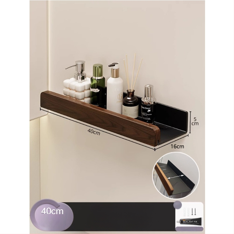 Kreminio stiliaus rąstinė tualeto laikymo lentyna, praplatinta be perforatoriaus, tualeto, vonios kambario, praustuvo laikymo lentyna