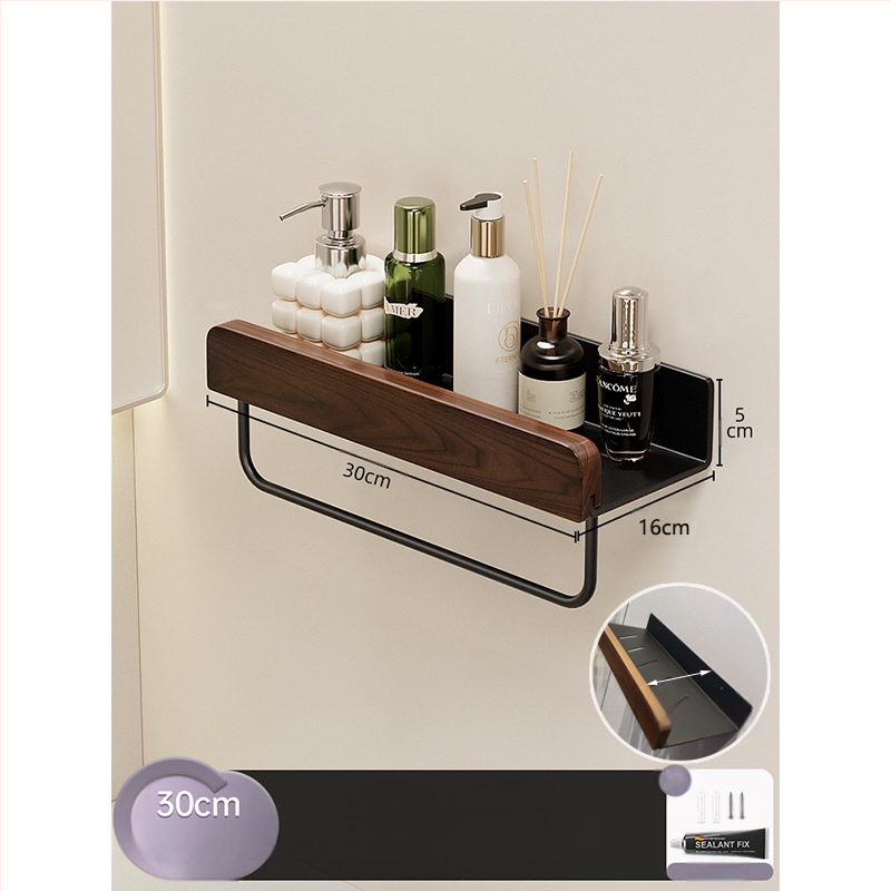 Kreminio stiliaus rąstinė tualeto laikymo lentyna, praplatinta be perforatoriaus, tualeto, vonios kambario, praustuvo laikymo lentyna