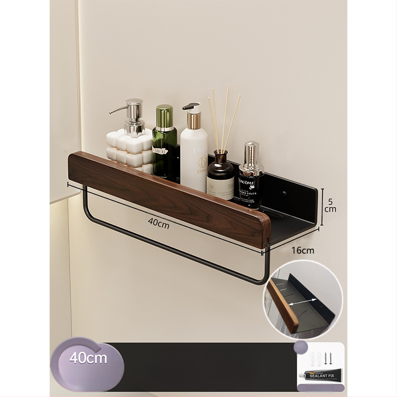 Kreminio stiliaus rąstinė tualeto laikymo lentyna, praplatinta be perforatoriaus, tualeto, vonios kambario, praustuvo laikymo lentyna