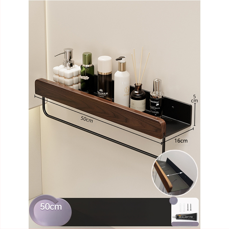 Kreminio stiliaus rąstinė tualeto laikymo lentyna, praplatinta be perforatoriaus, tualeto, vonios kambario, praustuvo laikymo lentyna