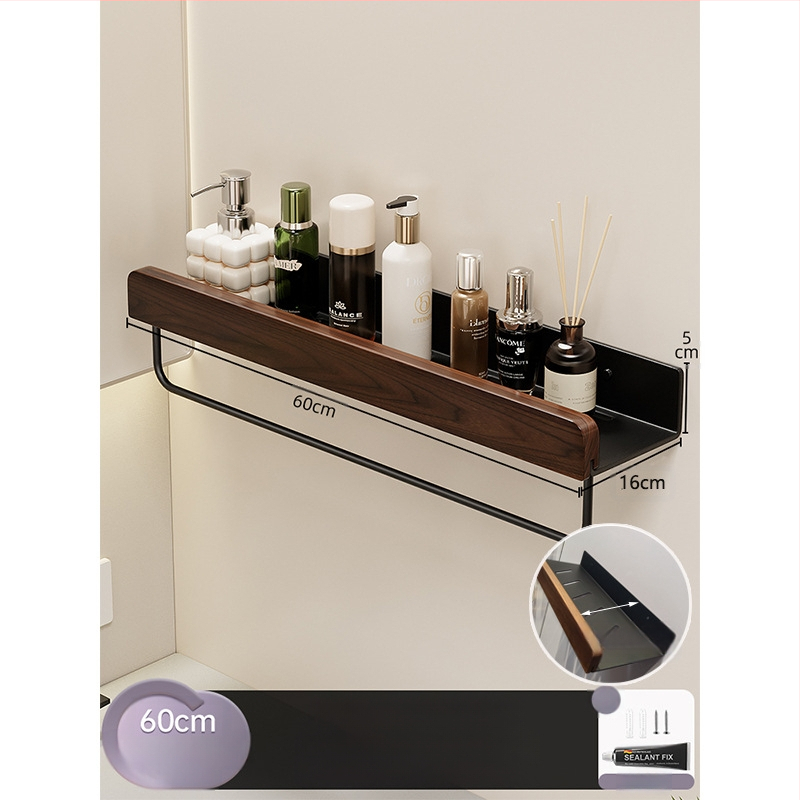 Kreminio stiliaus rąstinė tualeto laikymo lentyna, praplatinta be perforatoriaus, tualeto, vonios kambario, praustuvo laikymo lentyna