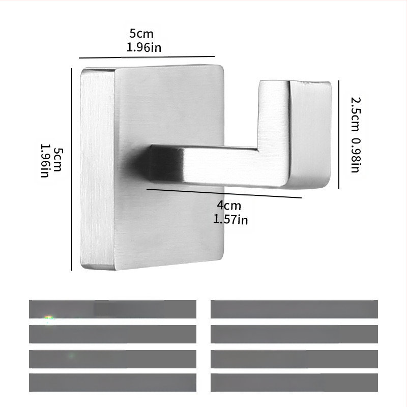 ♡Skersinis kvadratinis vamzdinis rankšluosčių kabykla, nerūdijančio plieno rankšluosčių kabykla, rankšluosčių žiedas, vonios kambario palto kabliukas, servetėlių laikiklis, vonios kambario pakabinimas