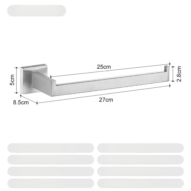 ♡Skersinis kvadratinis vamzdinis rankšluosčių kabykla, nerūdijančio plieno rankšluosčių kabykla, rankšluosčių žiedas, vonios kambario palto kabliukas, servetėlių laikiklis, vonios kambario pakabinimas