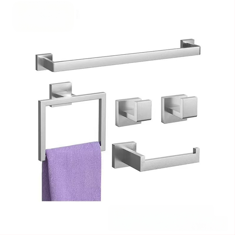 ♡Skersinis kvadratinis vamzdinis rankšluosčių kabykla, nerūdijančio plieno rankšluosčių kabykla, rankšluosčių žiedas, vonios kambario palto kabliukas, servetėlių laikiklis, vonios kambario pakabinimas