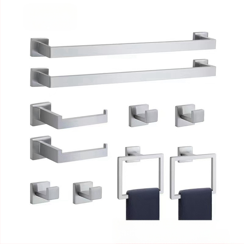 ♡Skersinis kvadratinis vamzdinis rankšluosčių kabykla, nerūdijančio plieno rankšluosčių kabykla, rankšluosčių žiedas, vonios kambario palto kabliukas, servetėlių laikiklis, vonios kambario pakabinimas