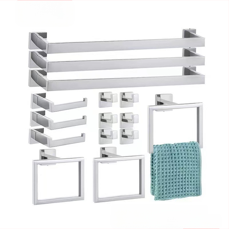♡Skersinis kvadratinis vamzdinis rankšluosčių kabykla, nerūdijančio plieno rankšluosčių kabykla, rankšluosčių žiedas, vonios kambario palto kabliukas, servetėlių laikiklis, vonios kambario pakabinimas