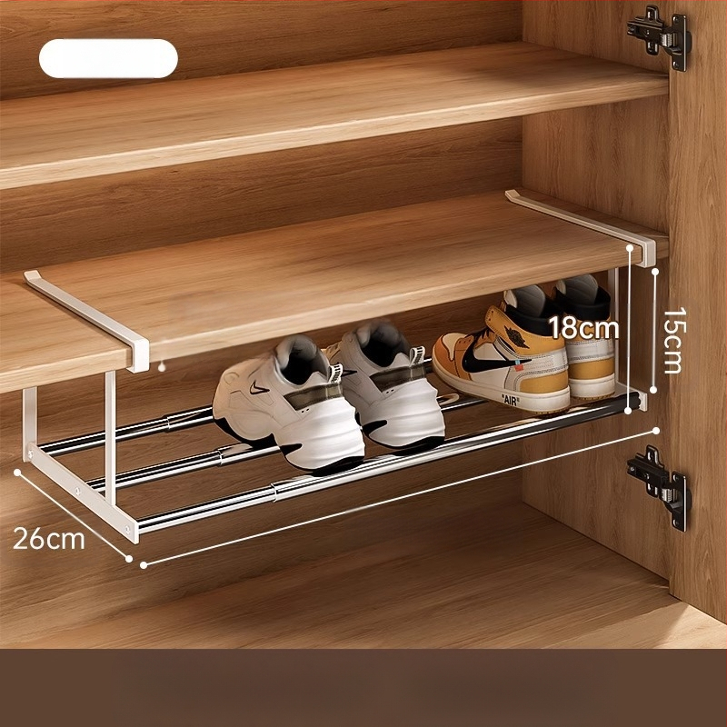 Sissetõmmatav kingariiul, majapidamiskingakapp, kihiline vahesein, kinga hoiustamise artefakt, ruumisäästlik rippkorv