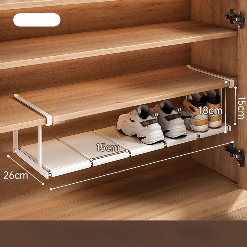 Sissetõmmatav kingariiul, majapidamiskingakapp, kihiline vahesein, kinga hoiustamise artefakt, ruumisäästlik rippkorv