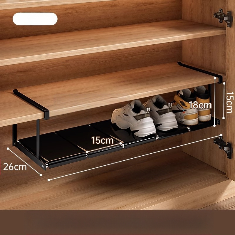 Sissetõmmatav kingariiul, majapidamiskingakapp, kihiline vahesein, kinga hoiustamise artefakt, ruumisäästlik rippkorv