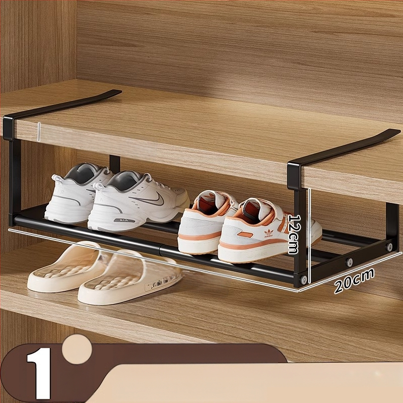 Sissetõmmatav kingariiul, majapidamiskingakapp, kihiline vahesein, kinga hoiustamise artefakt, ruumisäästlik rippkorv