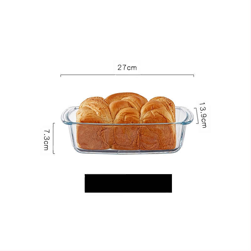 Mikrohullámú sütőben hőálló üveg sütőtálca sütőben sütőedények sült rizses tál párolt edények kerek téglalap alakú párolt halas tányér kristályedény