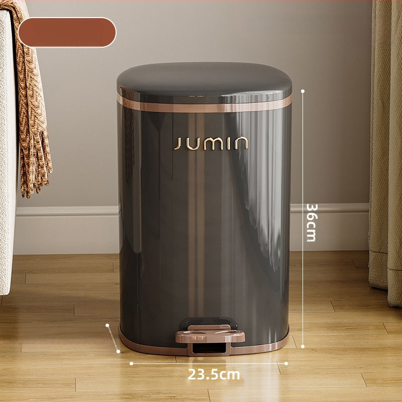 Plastmasas PP virtuves atkritumu tvertne ar vāku, ar kāju darbināmu, mājas viesistabai, pieejamai, luksusa, augstas klases, lielas ietilpības vannas istabai, guļamistabai