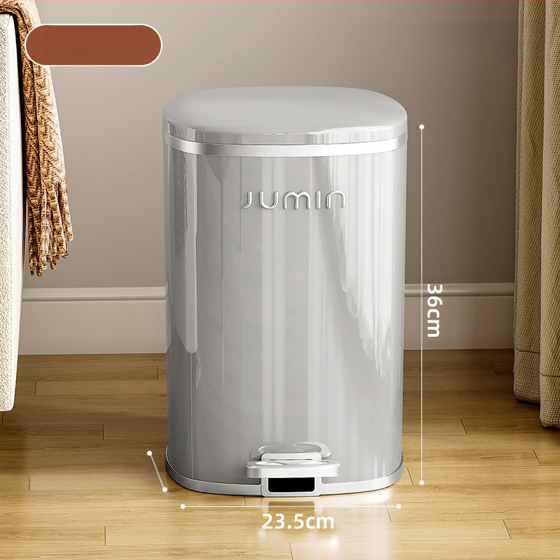 Plastmasas PP virtuves atkritumu tvertne ar vāku, ar kāju darbināmu, mājas viesistabai, pieejamai, luksusa, augstas klases, lielas ietilpības vannas istabai, guļamistabai