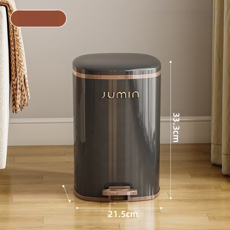 Plastmasas PP virtuves atkritumu tvertne ar vāku, ar kāju darbināmu, mājas viesistabai, pieejamai, luksusa, augstas klases, lielas ietilpības vannas istabai, guļamistabai