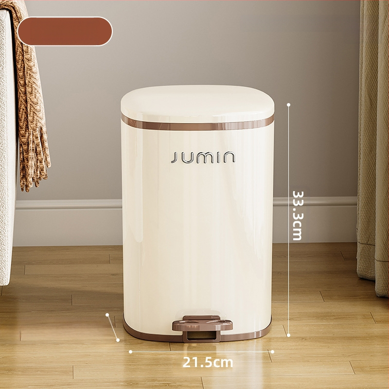 Plastmasas PP virtuves atkritumu tvertne ar vāku, ar kāju darbināmu, mājas viesistabai, pieejamai, luksusa, augstas klases, lielas ietilpības vannas istabai, guļamistabai