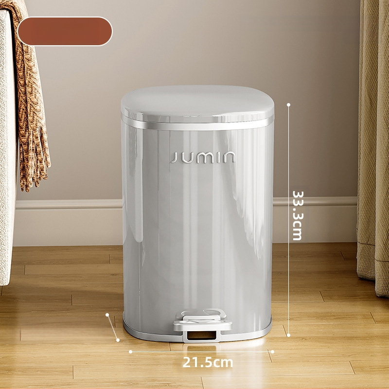 Plastmasas PP virtuves atkritumu tvertne ar vāku, ar kāju darbināmu, mājas viesistabai, pieejamai, luksusa, augstas klases, lielas ietilpības vannas istabai, guļamistabai