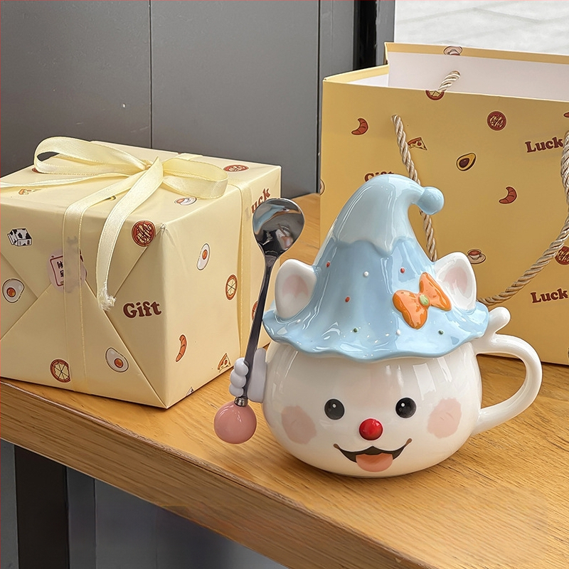 Tüdrukutele mõeldud kruus, nägus kontori kummitustega veekruus, sünnipäevakingitus, eriti ilusa kassikujuline keraamika hulgimüük