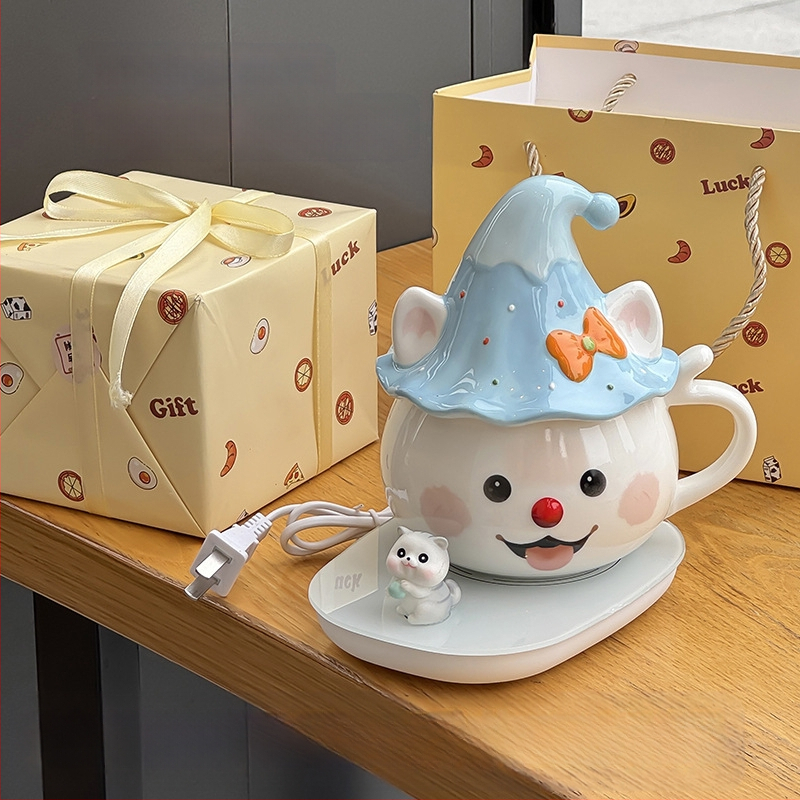 Tüdrukutele mõeldud kruus, nägus kontori kummitustega veekruus, sünnipäevakingitus, eriti ilusa kassikujuline keraamika hulgimüük