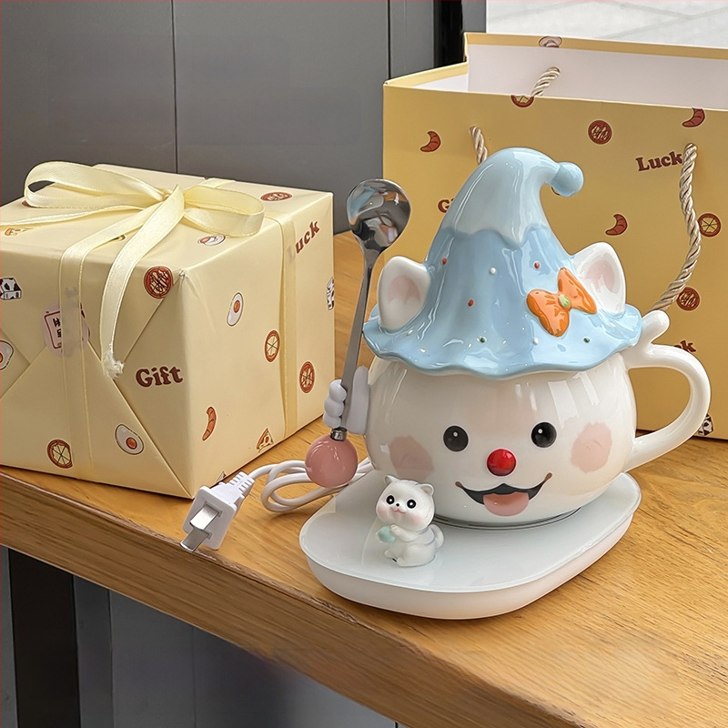 Tüdrukutele mõeldud kruus, nägus kontori kummitustega veekruus, sünnipäevakingitus, eriti ilusa kassikujuline keraamika hulgimüük