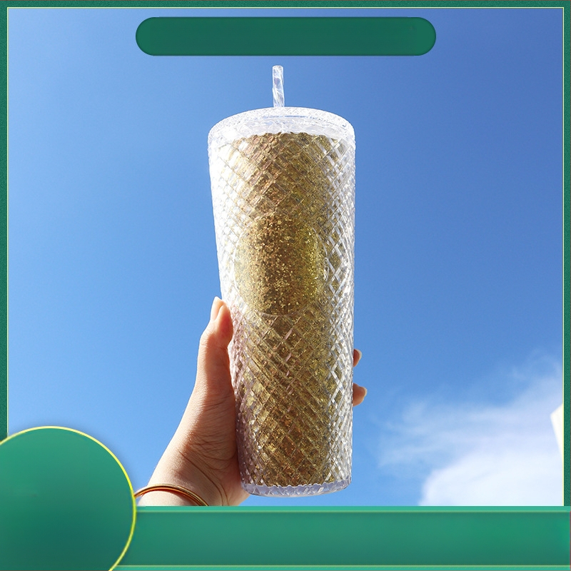 Naujas, karštai parduodamas, madingas, rotango šiaudinis puodelis, 710 ml, didelės talpos, daugiaspalvis, vidaus geriamasis puodelis, pasirenkamas tiesioginiam tiekimui iš gamyklos.