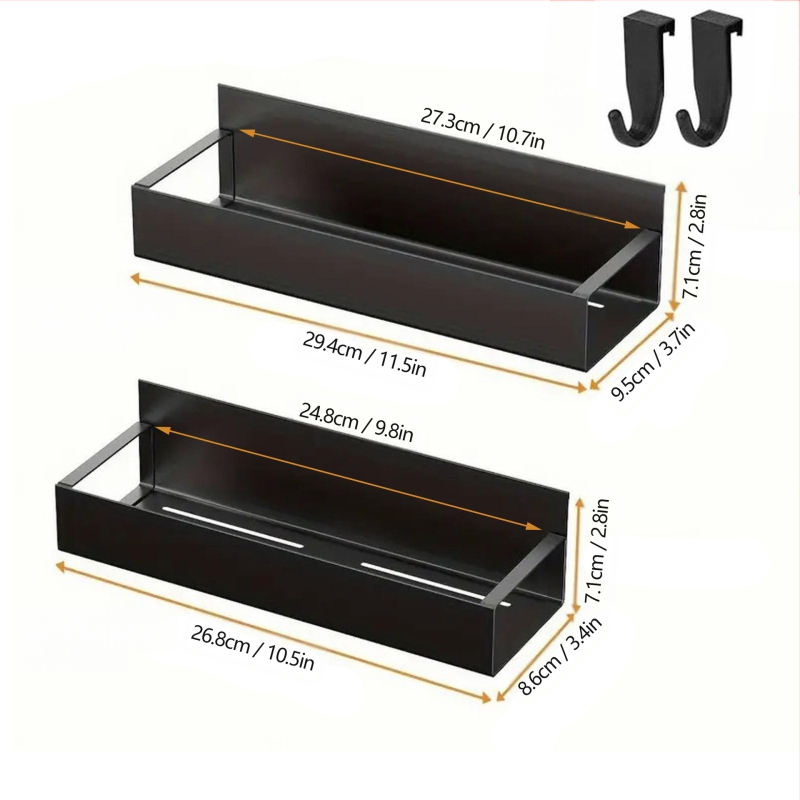 Pārrobežu ledusskapja sānu piekaramā magnētiskā absorbcijas uzglabāšanas kaste virtuves uzglabāšanas apdares uzglabāšanas caurumu dēļa magnētiskais sienas plaukts