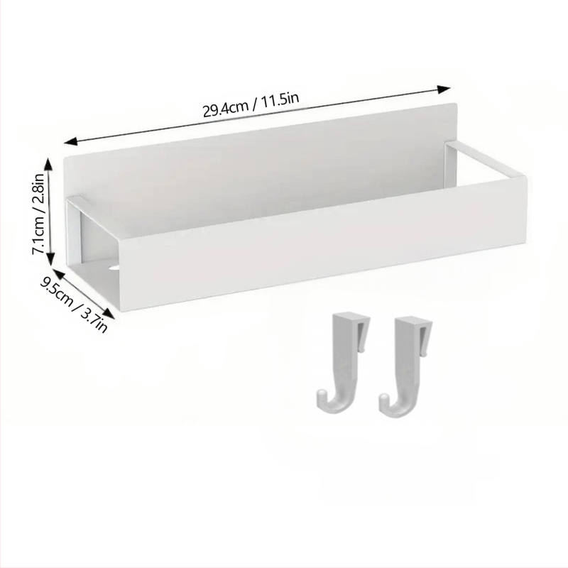 Pārrobežu ledusskapja sānu piekaramā magnētiskā absorbcijas uzglabāšanas kaste virtuves uzglabāšanas apdares uzglabāšanas caurumu dēļa magnētiskais sienas plaukts