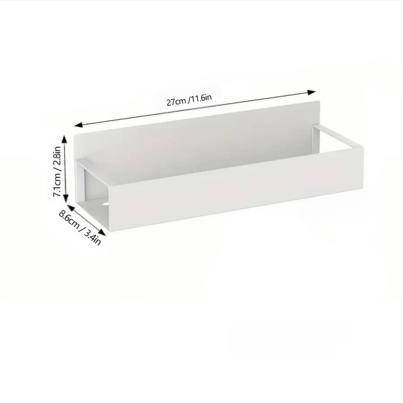 Pārrobežu ledusskapja sānu piekaramā magnētiskā absorbcijas uzglabāšanas kaste virtuves uzglabāšanas apdares uzglabāšanas caurumu dēļa magnētiskais sienas plaukts