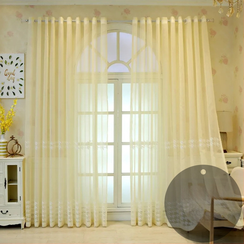 Nagykereskedelmi francia csipke ablakfüggöny otthoni nappali hálószoba félárnyékoló ablakfüggöny romantikus fehér csipke erkélyfüggöny